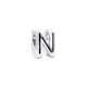 thumbnail image 1 of Dije Pandora Letra N Plata Esterlina, 1 of 2