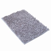 Wakeshome - Tapete Alfombrilla De Baño Super Absorbente Piso Tina Ducha Gris Oscuro
