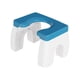 thumbnail image 5 of Taburete para inodoro en cuclillas, taburete para inodoro, asiento portátil práctico extraíble, taburete para inodoro para niños, adultos y ancianos Azul blanco, 5 of 5