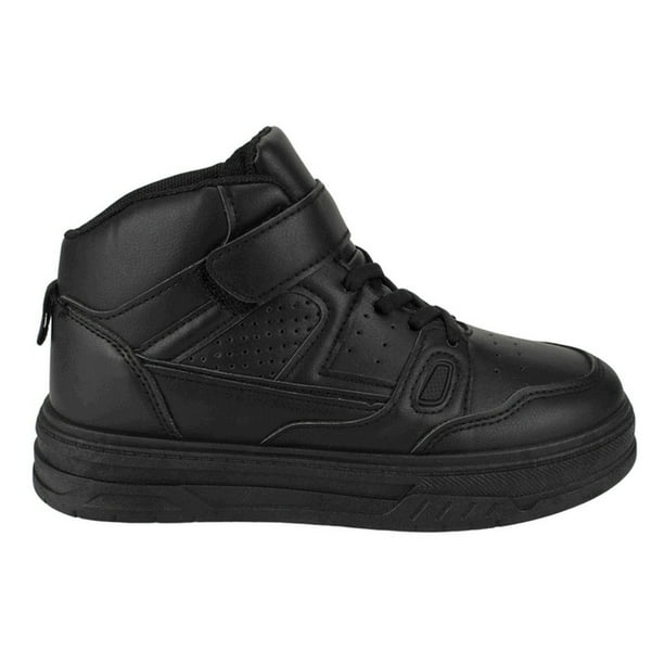 Zapatilla New Walk Escolar Caña Alta Negra