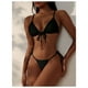 thumbnail image 3 of Conjunto De Bikini Sexy Negro Unicolor Puntos, 3 of 6