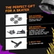 thumbnail image 2 of Paquete de regalo para skateboard Skatertrainer con soporte y herramienta para patinar, 2 of 9
