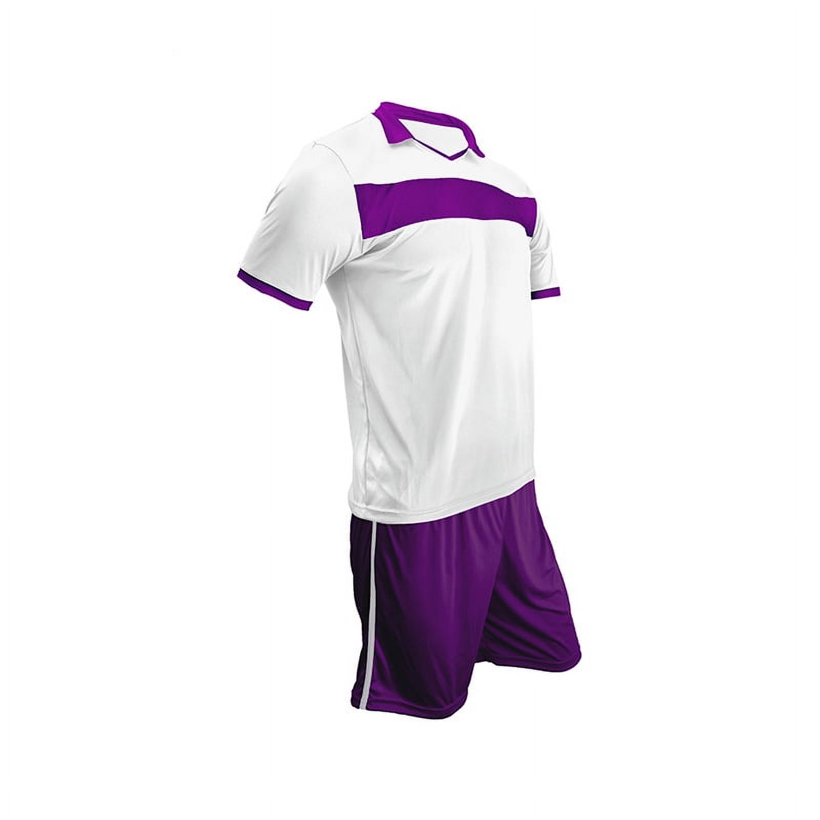 Snix - Uniforme De Futbol Para Adulto Zid Blanco Y Morado Talla Xl