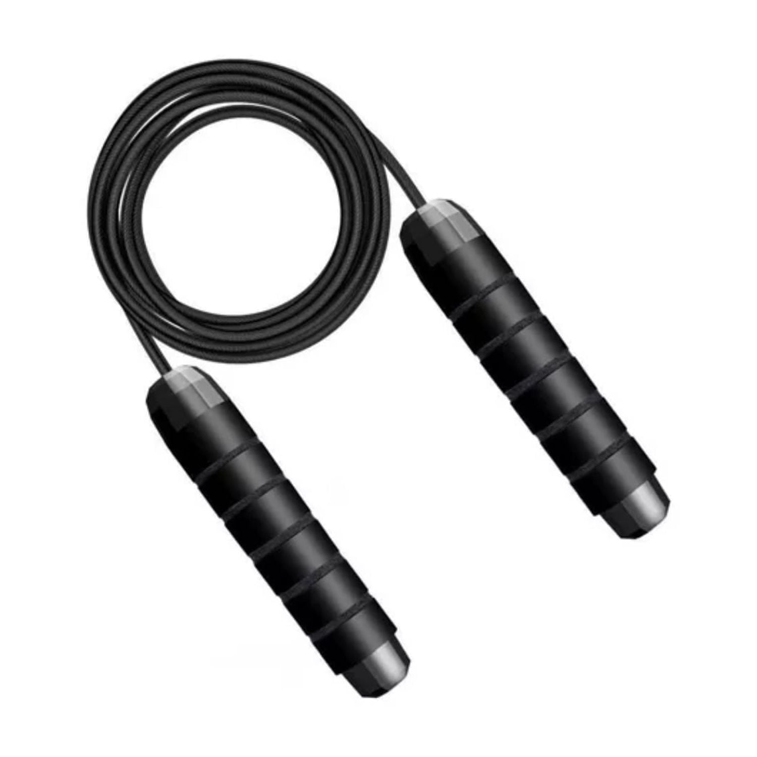 Importclick - Cuerda Saltar Cardio Crossfit Deporte Negro