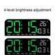 thumbnail image 3 of Reloj Digital De Pared Con Indicador De Temperatura Verde, 3 of 3