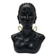 thumbnail image 1 of Estatua De Mujer Africana, Obra De Arte, Figura De Busto De Se?ora, Adorno Estético Exquisito, Pelo Largo, Negro, 1 of 5