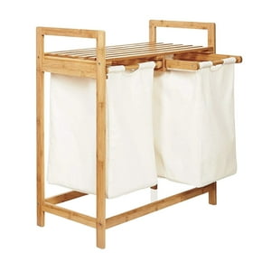 Santú Home & Deco - Cesta Ropa Sucia Bambú Doble Beige