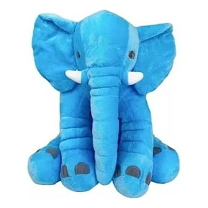 Genérico - Peluche Almohada De Elefante Cojin Plush Apego Azul