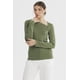 thumbnail image 1 of Polera Mujer Asimétrico Verde Olivo, 1 of 4