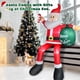 thumbnail image 5 of Decoración navideña inflable de Papá Noel sentado de 8 pies con LED, 5 of 7