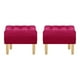 thumbnail image 1 of Set Pouf Wood 1c Felpa 05 Burdeo, 1 of 5