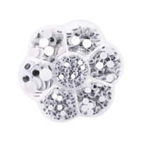Magideal - 820 Ojos Saltones Móviles Para Manualidades, Para Pegar En El Juguete, Con Globo Ocular Autoadhesivo Movible Para Decoración, Manualidades, Juguetes
