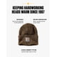 thumbnail image 2 of Gorro De Punto Con Puños Para Hombre Marrón Oscuro arenisca, 2 of 6