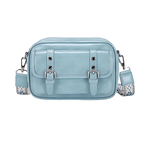 Ecosusi - Ecousi Bolso Mensajero Mia Con Correa Ancha - Azul