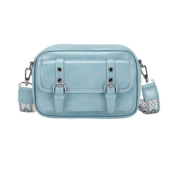 Ecousi Bolso Mensajero Mia con Correa Ancha - Azul