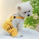 thumbnail image 5 of Mono de punto a rayas para mascotas, mono para perros pequeños, gatos, niño y niña, suéter con pantalones para cachorros, ropa bonita para yorkshire terrier y chihuahua., 5 of 8