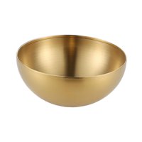 Magideal - Tazones De Metal Organizadores De Almacenamiento De Alimentos Tazones De Refrigerios Multiusos Tazones De Ensalada Tazones De Mezcla De Acero Inoxidab Áurea 20Cm