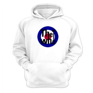 Genérico - Polerón Canguro The Who Blanco Talla L Unisex
