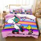 thumbnail image 1 of Lovely Snoopy Cartoon Cute Quilt Duvet Cover Set Children Pillowcase3-Piece Bedding Set, 1 of 5