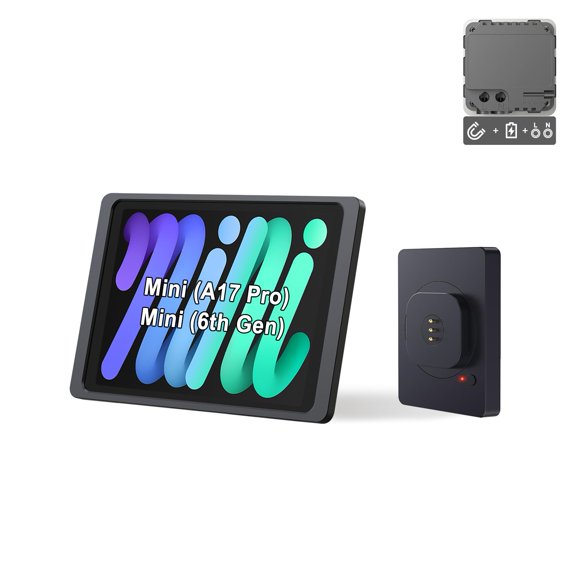 Soporte para iPad EMONITA 21 cm con funda de carga y rotación 360°