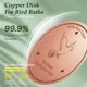 thumbnail image 2 of Disco de Cobre de 0,6 mm CDHSBJH para Baño de Pájaros – Sistema Triple Punto, 2 of 7