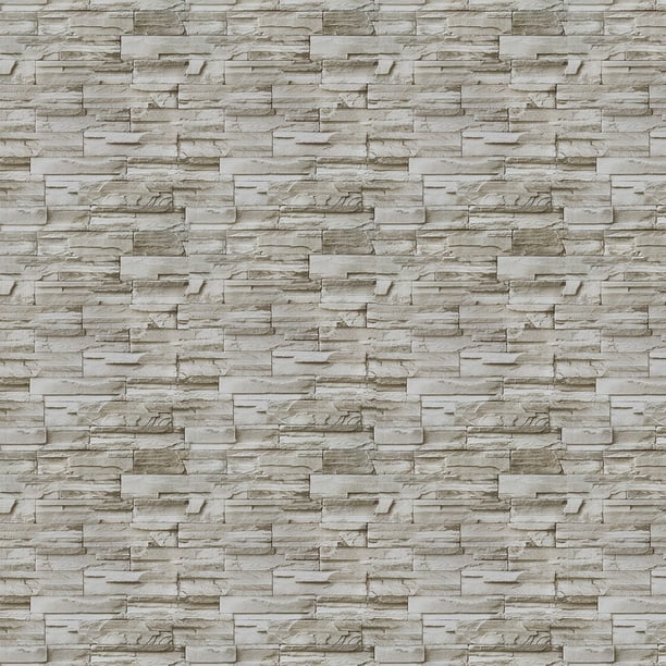 Papel tapiz Timeet de piedra y ladrillo autoadhesivo para despegar y pegar 44 x 500 cm