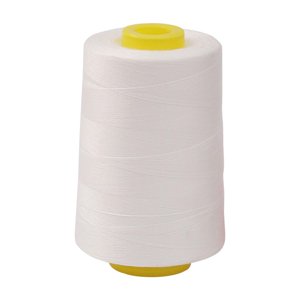 Magideal - Hilo De Coser, Hilo De Bordar, Hilo De Máquina De Coser, Hilo De Poliéster De 3000 Yardas Para Coser A Mano Suministros De Manualidades Diy Blanco