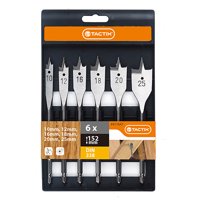 Tactix - Set De Brocas Paleta Para Madera 6 Piezas