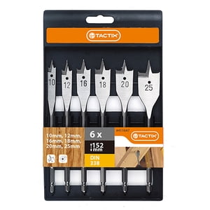 Set De Brocas Paleta Para Madera 6 Piezas Tactix