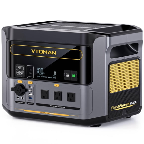 Estación de energía portátil VTOMAN FlashSpeed 1500 1548Wh 110V