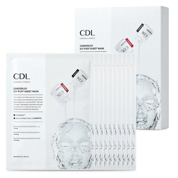 Mascarilla Facial Cdl Icy Puff Refrescante 10 Hojas
