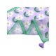 thumbnail image 5 of INSPIRE CHIC Pañuelos cuadrados con estampado floral para mujer, 23.6X23.6" Flores Borla Gasa Pañuelo de cabeza Pañuelo Flor de corazón verde púrpura, 5 of 6