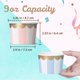 thumbnail image 4 of Vasos de papel para helado MATICAN 270 ml, 50 unidades, 5 colores pastel, 4 of 7