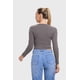 thumbnail image 3 of Polera Mujer Amarras Escote Gris, 3 of 4