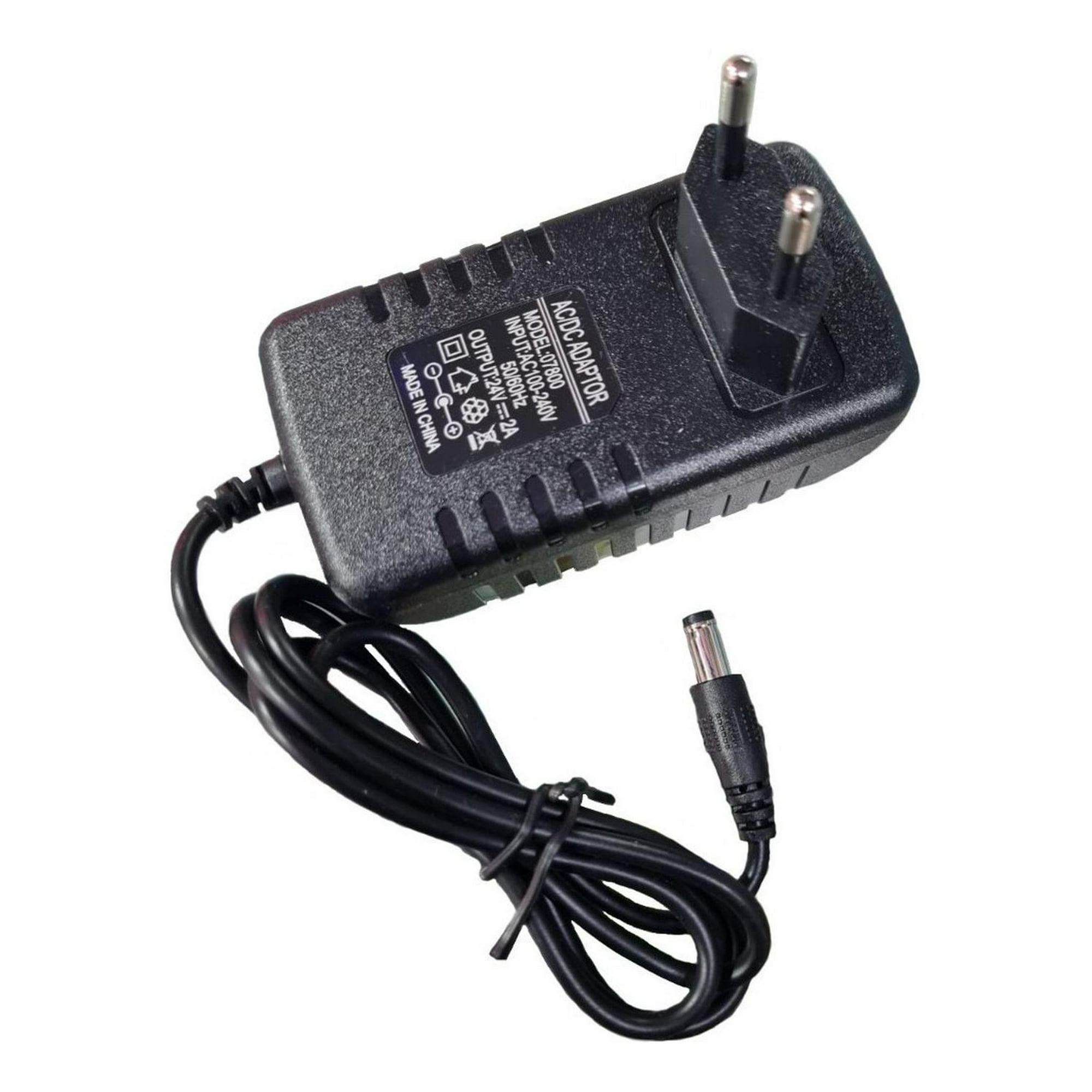 Gen - Cargador Transformador 24v Lampara Secador Uñas Y Otros Negro