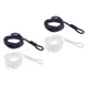 thumbnail image 2 of 4 Piezas De Líneas De Defensa De Barco 1/4 '' X 5 'parachoques Látigos Cuerda De Acoplamiento Azul Oscuro + Blanco, 2 of 5