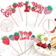 thumbnail image 3 of Adornos para magdalenas KeaiBear Sweet One Strawberry, 20 unidades, 3 of 7