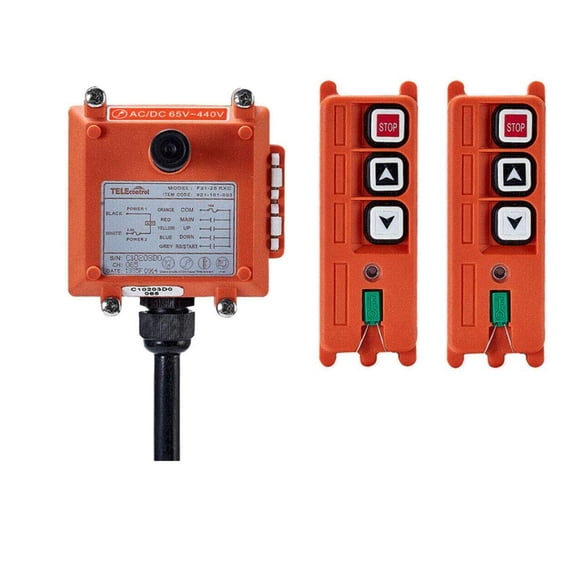 Control Remoto Inalámbrico Kongsen F21-2S de 2 Canales 65V‑440V