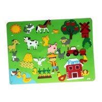 Bothyi - Tablero Ocupado De Fieltro, Juguete Educativo De Aprendizaje Para Jardín De Infantes, Granja De Viaje Para Niños Pequeños