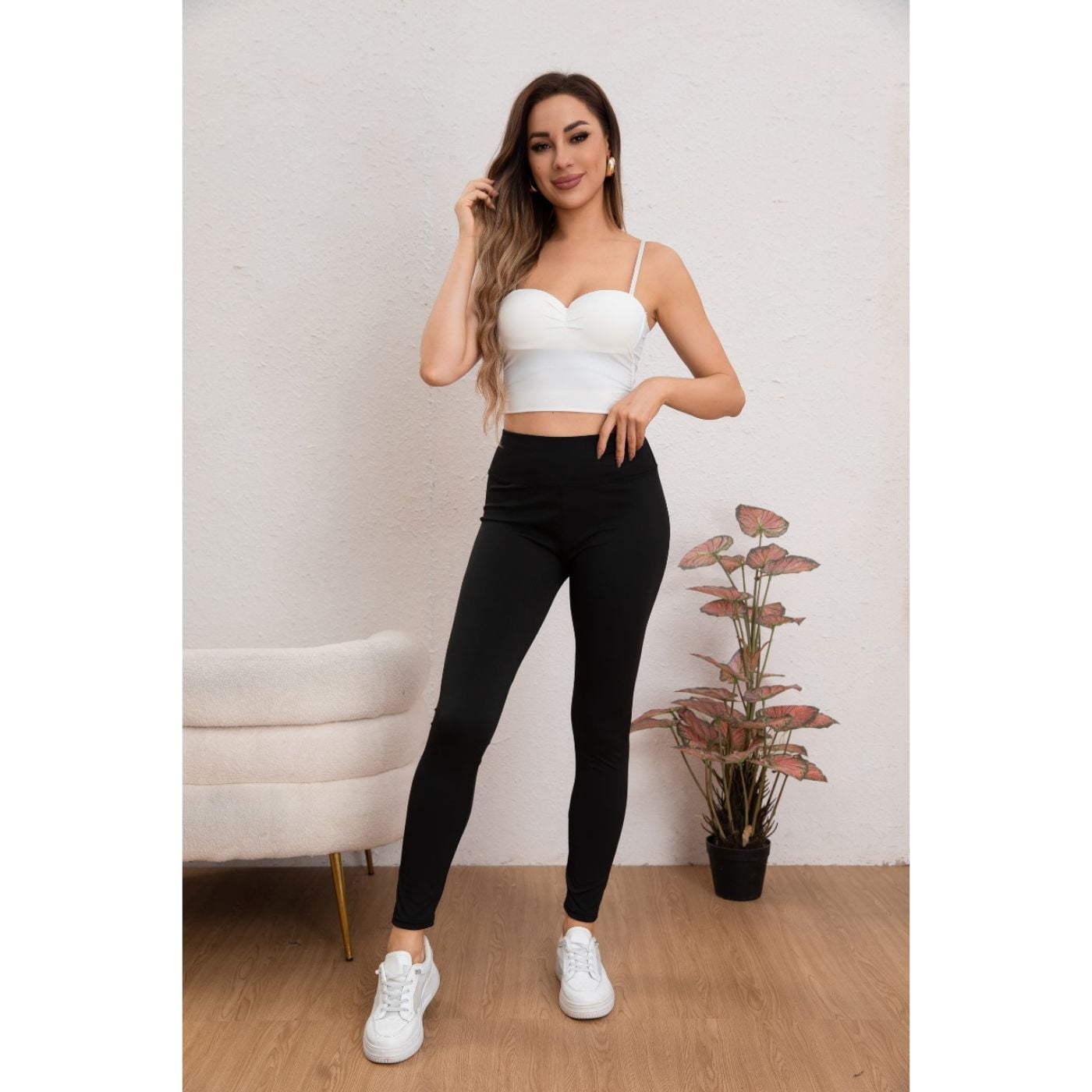 Likeshop - Calza Lycra Premium Mujer Tiro Alto Deportivo Casual. Colores 018