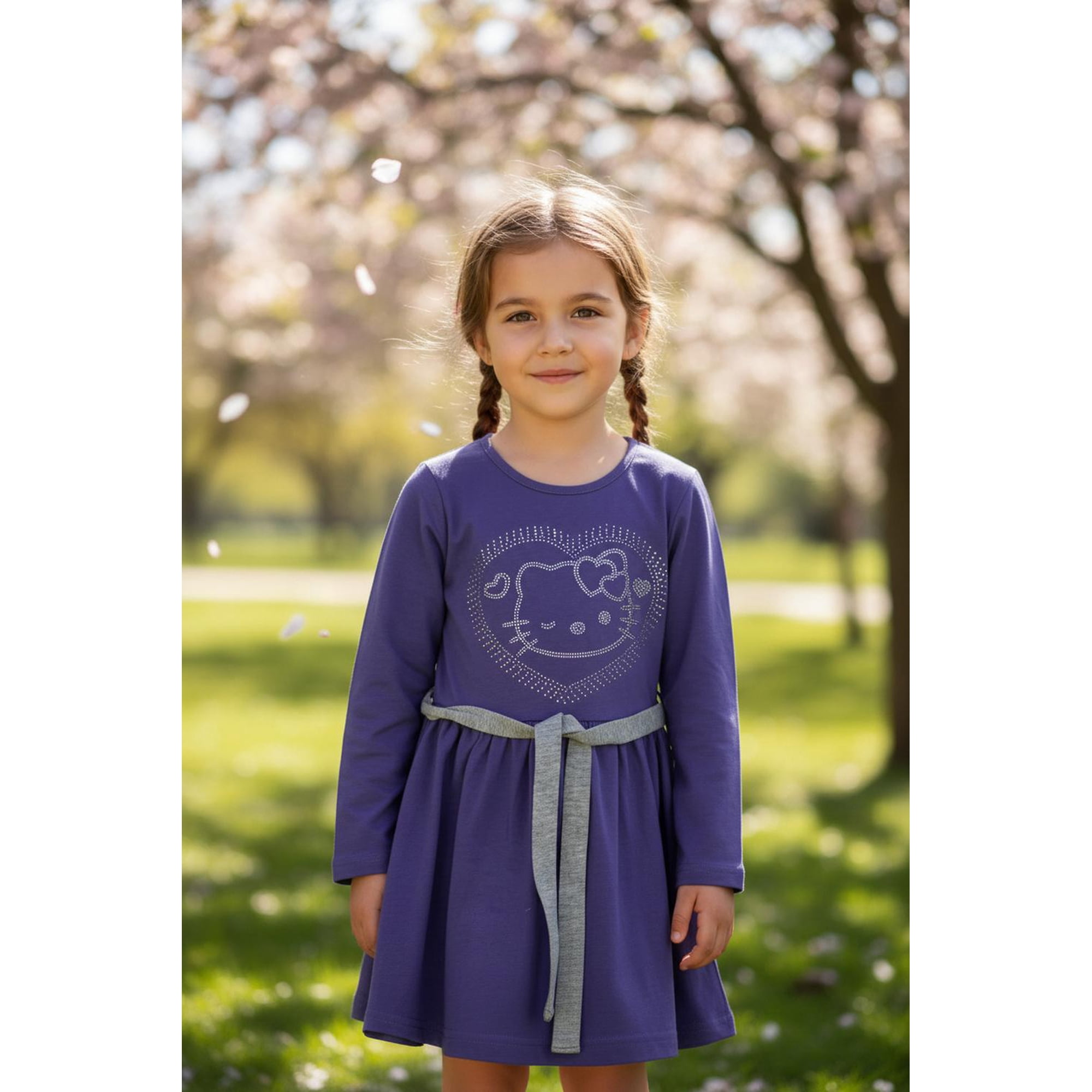 Vestido Niña Hello Kitty Violeta 4