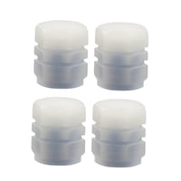 Ioensy - Juego De 4 Cubiertas De Vástago De Válvula De Neumático Brillante, Accesorios Universales Para Neumáticos, Azul