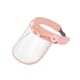 thumbnail image 3 of Pantalla facial, visera transparente, versátil, ergonómica, a prueba de polvo, protección facial completa, protección contra salpicaduras para trabajo rosa, 3 of 5