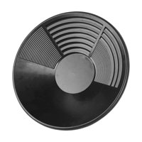 Magideal - Batea Para Bateas De Oro, Herramienta De Recolección. Batea De Doble Estría Para Prospección De Oro En Curvas Interiores. Minería Y Prospección Más Sin Gancho De Pala