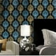 thumbnail image 5 of 1 Roll, European Flower Self-adhesive Wallpaper Room Backdrop Wall Decoration Instant Sticker PVC Wallpaper For Living Room Dormitory Fireplace Background 17.71in*118.11in Home Decor, 5 of 5