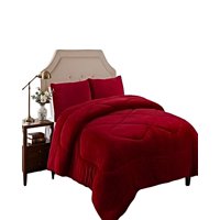 Genérico - Set Cobertor De Invierno Plush 2 Plazas 230X250Cm Rojo