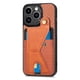 thumbnail image 2 of Funda Resistente para iPhone 13 Pro con Tarjetero y Soporte, Diseño Magnético Marrón, 2 of 5