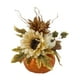 thumbnail image 4 of Adorno de flor de calabaza artificial, decoración de Acción de Gracias de otoño, accesorios de fotografía para manualidades de bricolaje, decoración Blanco champán, 4 of 5