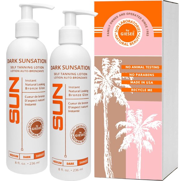 Autobronceador Sun Laboratories 236 ml Pack de 2 Ultra Dark
