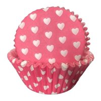Genérico - Pack 100 Capsula Para Hornear Capsula De Cupcake Corazon 7,5
